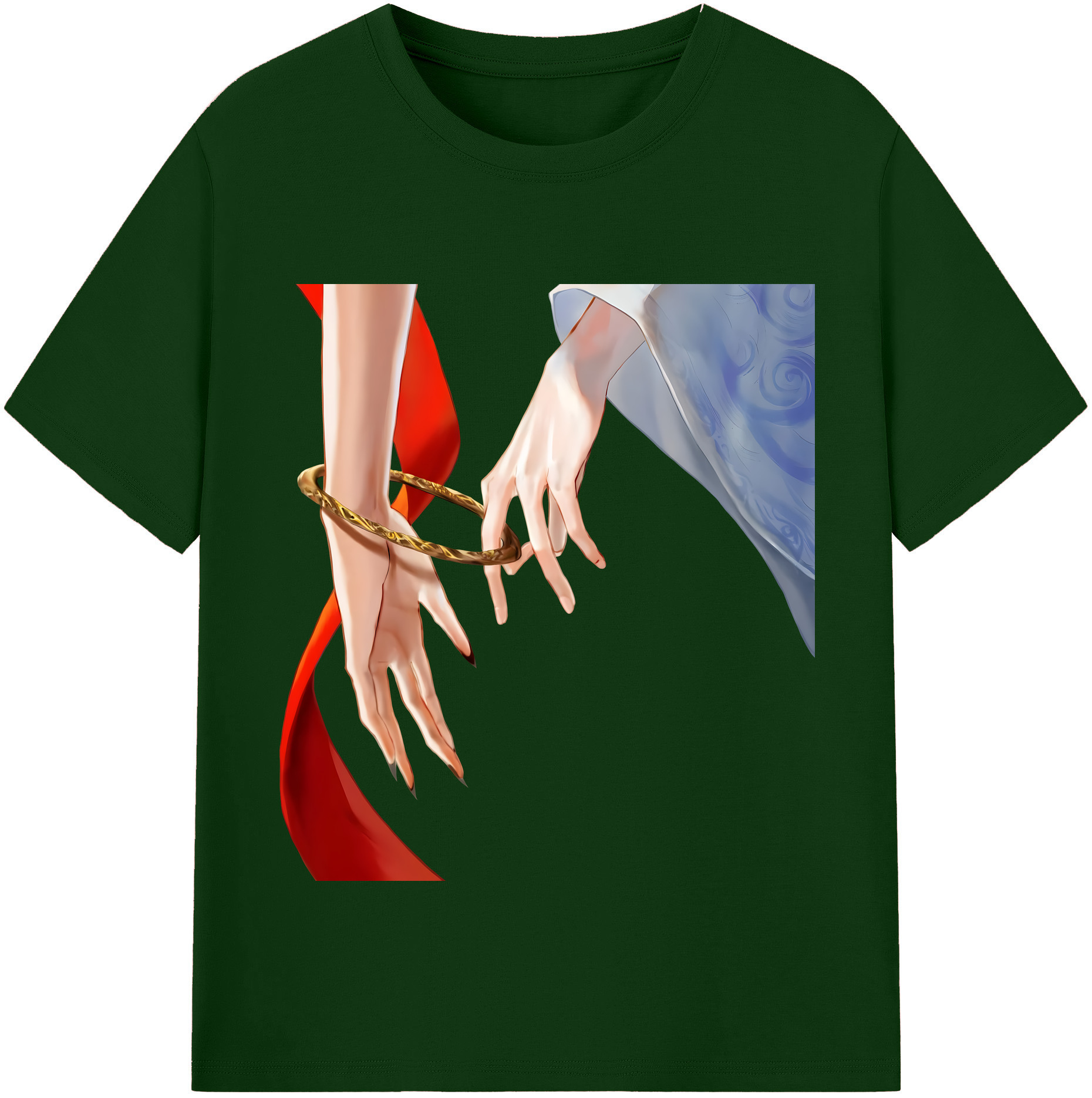 （画像用） Ne Zha 2 ナタ 魔童の大暴れ 綿100％半袖Tシャツ（フロントプリント）